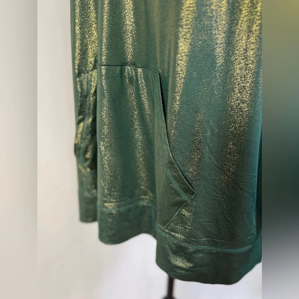 Livi by Lane Bryant Shimmering Green Gold Hoodie ECO Friendly- Plus Size 22/24 - Picture 10 of 15
